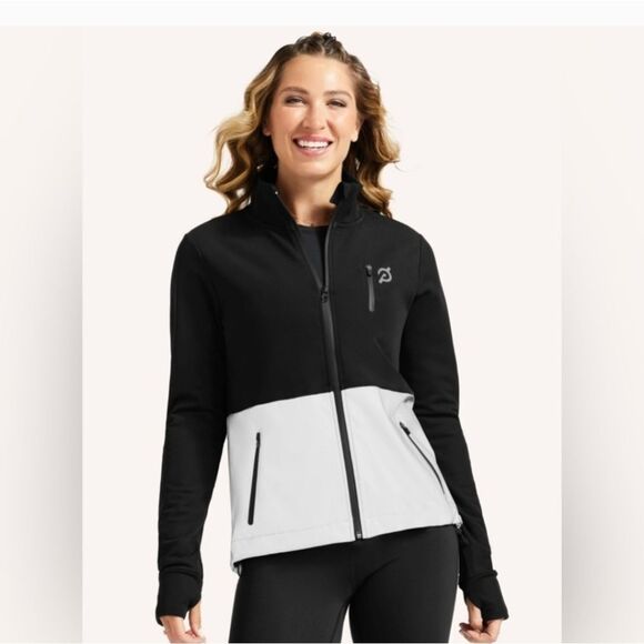 Peloton Reflective Active Jacket Size Large In Black - Picture 1 of 10